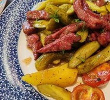 Red Sand Plum Meat with Sour Cucumber
