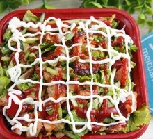 Grilled Meat Salad Rice Bowl