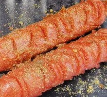 Fried Sausage Skewers