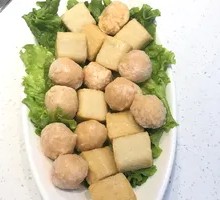 Chicken Meatballs and Fish Tofu Combo