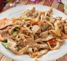 Fresh Mushroom and Pork Slices