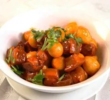 Braised Pork Belly with Quail Eggs