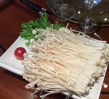 Fried Enoki Mushrooms Skewers