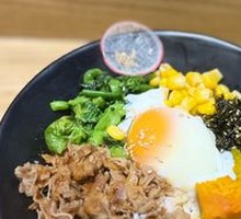 Soft-Boiled Egg and Wagyu Beef Rice Bowl