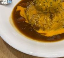 Beef Burger Patty Curry Rice