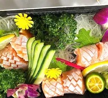 三文鱼甜虾刺身