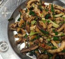 Grilled Squid on Iron Plate
