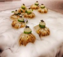 Black Truffle Wild Mushroom Pomegranate Dumpling