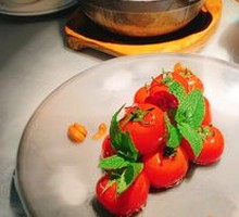 Crispy Mushrooms with Mini Cherry Tomatoes