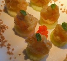 Sea Urchin Sauce Baked Black Tiger Shrimp Balls