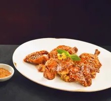 Peach Blossom Spring Crispy Roast Chicken