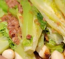 Stir-Fried Shrimp with Hoisin Sauce and Romaine Lettuce