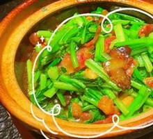 Pork Lard Crumbs Stir-fried with Guangdong Bok Choy