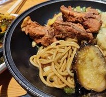 Stewed Pork Rib and Potato Noodles
