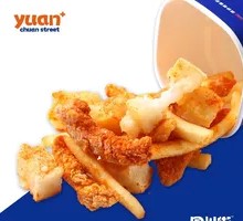 Crispy Rice Cake Chicken Strips and Fries Trio