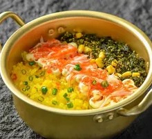 Crab Stick and Flying Fish Roe Hand-Roll Rice