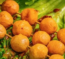 Fried Fish Ball Skewers