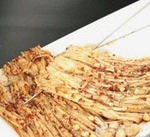 Grilled Enoki Mushrooms