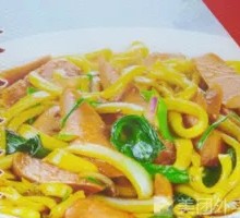 Cumin Ham Fried Noodles