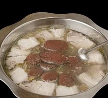 Sour Cabbage Blood Sausage and Pork Belly