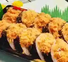 Savory Meat Floss Salad Roll