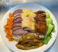Roast Meat Trio Rice Bowl