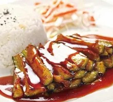 Sauce-Steamed Eggplant Rice Bowl