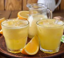 Fresh Orange Yogurt Drink