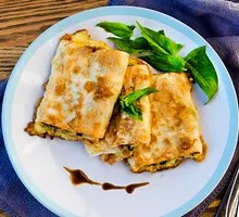 Cheese Turkey Noodle Pancake