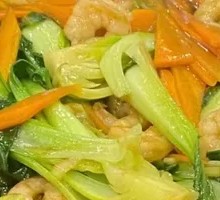 Shrimp Stir-Fried with Chinese Cabbage