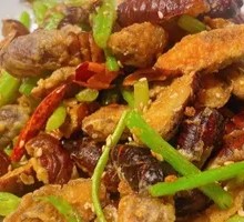 Dry-Fried Silkworm Pupae