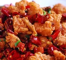 Spicy Chicken Cubes with Chili