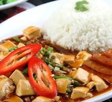 Braised Japanese Tofu Rice Bowl