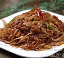 榨菜肉丝炒面