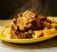 Beef Stewed with Potatoes and Radishes