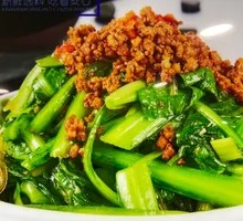 Minced Pork with Baby Bok Choy