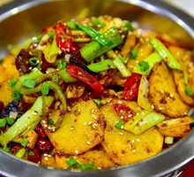 Spicy Potatoes in Dry Pot