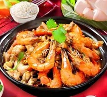 Shrimp and Frog Hot Pot