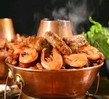 Fresh Shrimp Hot Pot Chicken