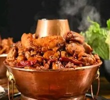 Spicy Pork Rib Hot Pot Chicken