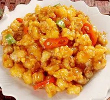 Sweet and Sour Pork with Peach