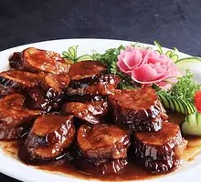 Black Pepper Eggplant Cutlet on Iron Plate