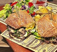 Beef and Chanterelle Ciabatta