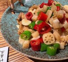 Green Lotus Root and Tofu Delight
