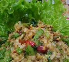 Pork Sauce Potato Rice Bowl