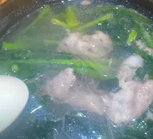 Mutton Spinach Noodle Pot