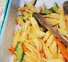 Cucumber and Tofu Skin Salad