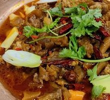 Tendon and Brain Hot Pot