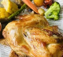 Moroccan Roasted Spring Chicken