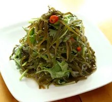 Cold-mixed kelp strands